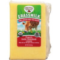 Organic Valley Cheese, Raw, Organic, Cheddar - 8 Ounce 