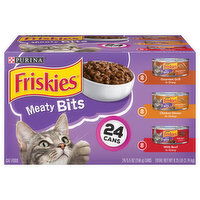 Friskies Cat Food, Gourmet Grill/Chicken Dinner/Beef, Meaty Bits