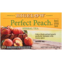 Bigelow Perfect Peach Herbal Tea Bags - 1.37 Ounce 