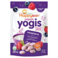 HappyBaby Yogis, Organic, Mixed Berry, Crawling Baby - 1 Ounce 