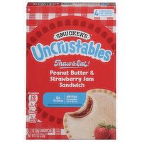 Smucker's Sandwich, Peanut Butter & Strawberry Jam - 4 Each 