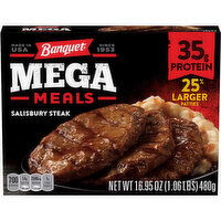 Banquet Mega Meals Salisbury Steak Frozen Dinner