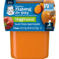 Gerber Sweet Potato Apple Pumpkin, 2 Pack