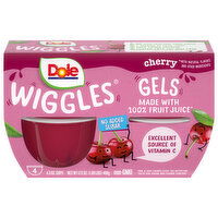 Dole Fruit Juice Gels, Cherry - 4 Each 