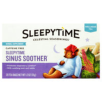 Celestial Seasonings Sleepytime Sinus Soother Caffeine Free Herbal Supplement Tea Bags - 1.2 Ounce 