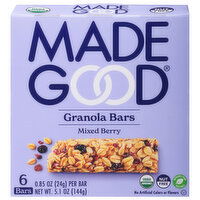 MadeGood Granola Bars, Mixed Berry - 6 Each 