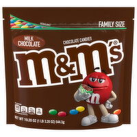 M&M's Chocolate Candies, Milk Chocolate, Family Size - 19.2 Ounce 