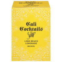 Cali Cocktails Wine Cocktail, Long Beach Lemonade - 4 Each 