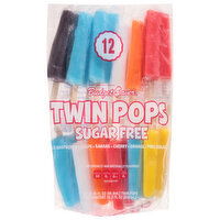 Budget Saver Twin Pops, Assorted, Sugar Free - 12 Each 