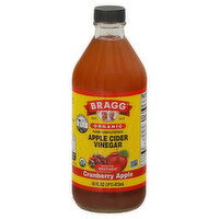 Bragg Apple Cider Vinegar, Organic, Raw-Unfiltered, Cranberry Apple - 16 Fluid ounce 