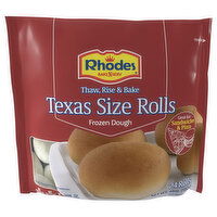 Rhodes Bake-N-Serv Texas Size Rolls, Frozen Dough - 24 Each 