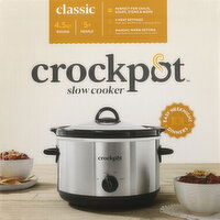 Crockpot Slow Cooker, Classic, Round, 4.5 Quart - 1 Each 