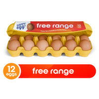 Happy Egg Co. Eggs, Free Range, Large - 12 Each
