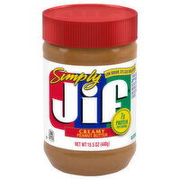 Jif Peanut Butter, Creamy, Simply - 15.5 Ounce 