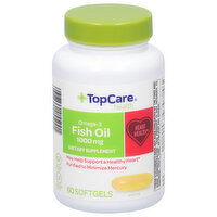 TopCare Fish Oil, Omega-3, 1000 mg, Softgels - 60 Each 