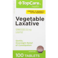 TopCare Vegetable Laxative, Tablets - 100 Each 