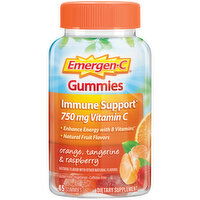 Emergen-C Gummies Immune Support 3 Fruit Flavors - 45 Each 