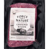 Force Of Nature Bison, Ground, 100% Grass Fed - 14 Ounce 