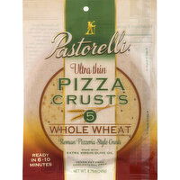 Pastorelli Pizza Crusts, Ultra Thin, Whole Wheat, Roman Pizzeria Style - 5 Each 