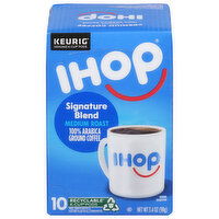 IHOP Coffee, Ground, Medium Roast, Signature Blend, K-Cup Pods - 10 Each 