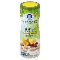 Gerber Puffs, Organic, Cranberry Orange