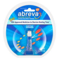 Abreva Cold Sore/Fever Blister Treatment, Cream - 0.07 Ounce 