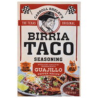 Carroll Shelby's Birria Taco Seasoning, Guajillo Pepper Recipe, Mild - 1 Ounce 