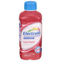 Electrolit Electrolyte Beverage, Fruit Punch, Premium Hydration - 21 Fluid ounce 