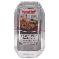 Handi-Foil Loaf Pans, Heavy Duty - 3 Each 