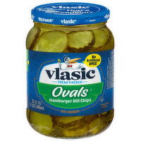 Vlasic Ovals Hamburger Dill Pickle Chips - 32 Fluid ounce 