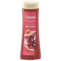 Caress Body Wash, Tahitian Pomegranate & Coconut Milk, Exfoliating - 20 Fluid ounce 