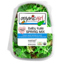 Organicgirl Spring Mix, Baby Kale - 5 Ounce 