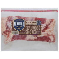 Wright Bacon, Real Wood Smoked, Thick Cut, Hickory - 40 Ounce 