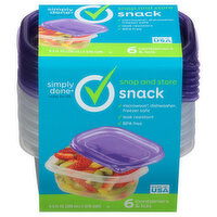 Simply Done Containers & Lids, Snack, 9.5 Ounce