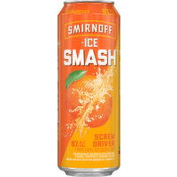 Smirnoff Malt Beverage, Screwdriver, Smash, Ice - 23.5 Ounce 