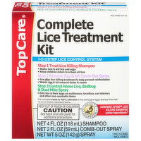 TopCare Lice Treatment Kit, Complete, 3 Step - 1 Each 