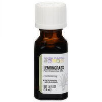 Aura Cacia Pure Essential Oil, Lemongrass, Revitalizing - 0.5 Fluid ounce 