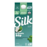 Silk Organic Unsweet Soymilk - 64 Fluid Ounce