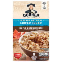 Quaker Instant Oatmeal, Lower Sugar, Maple & Brown Sugar