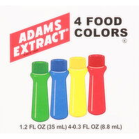 Adams Extract 4 Food Colors - 4 Each 