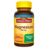 Nature Made Magnesium, 250 mg, Tablets - 100 Each 