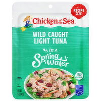 Chicken of the Sea Light Tuna, in Spring Water, Wild Caught, Recipe Size