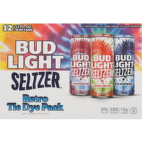 Bud Light Seltzer, Retro Tie Dye Pack - 12 Each 