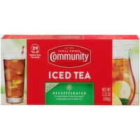 Community Coffee Decaffeinated Iced Tea Bags - 5.25 Ounce 