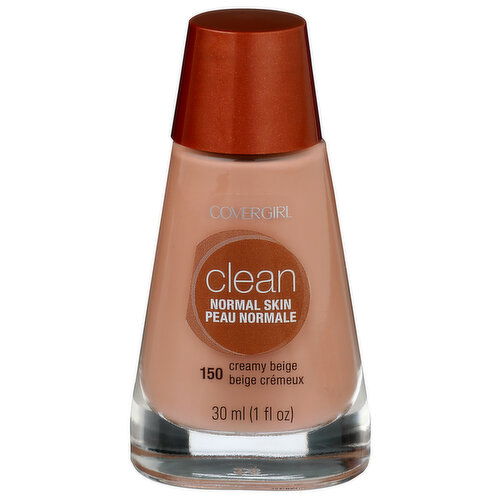 Covergirl 150 Creamy Beige Clean Liquid Foundation - 1 Fluid Ounce