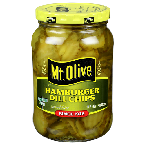 Mt. Olive Hamburger Dill Chips - 16 Fluid Ounce