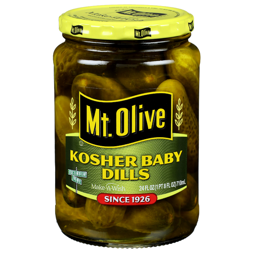 Mt. Olive Kosher Baby Dills - 24 Fluid Ounce