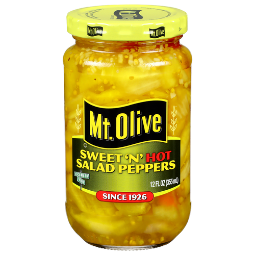Mt. Olive Sweet 'n' Hot Salad Peppers 'n' - 12 Fluid Ounce