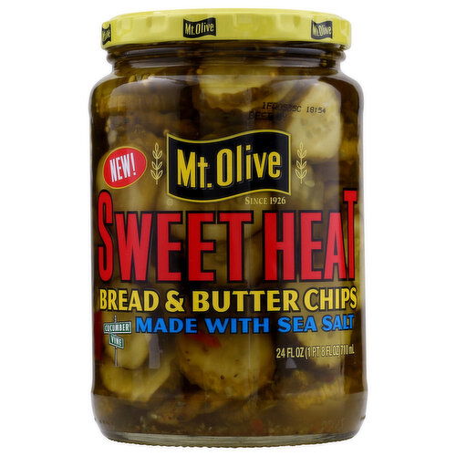 Mt. Olive Mop Bread Bttr Chip Swt Heat - 24 Fluid Ounce