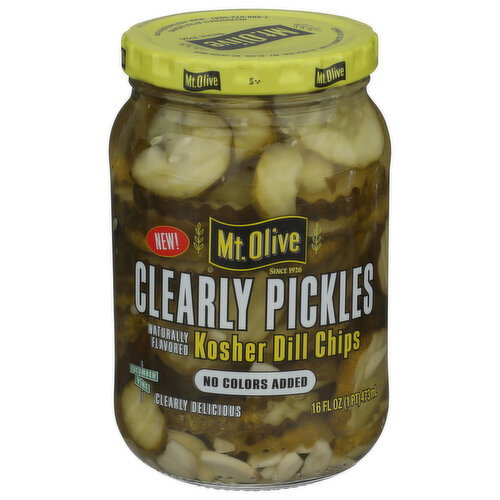 MT. Olive Pickle Clearly Kosher Dill Chips - 16 Fluid Ounce